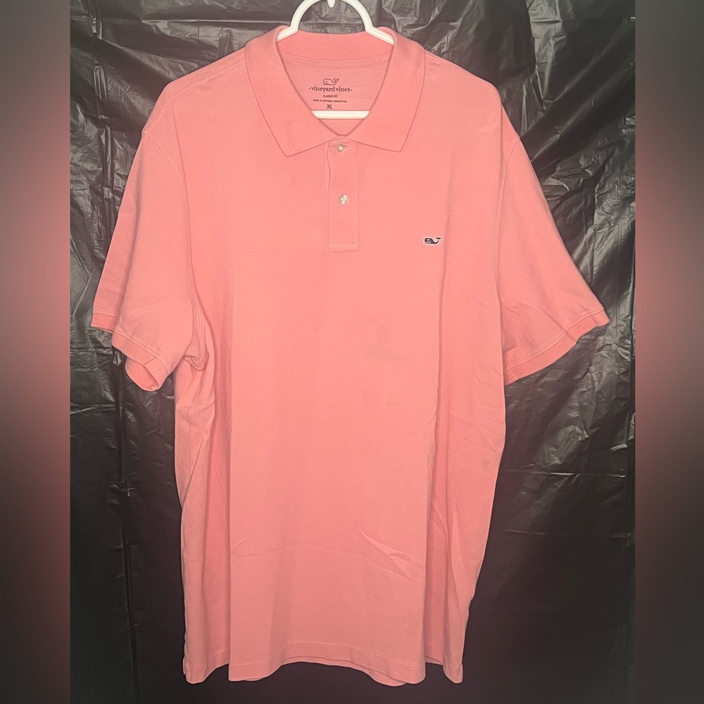 Vineyard Vines Men's Coral Polo Shirt